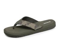 Isotoner Chanclas de dedo para hombre, sandalias de playa de verano, suelas ligeras y cómodas, EU Camo Caqui, Camo Caqui, 43 EU