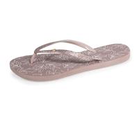 Isotoner Chanclas de mujer cómodas impresas y varillas de lentejuelas, Marrón oscuro, 35/36 EU