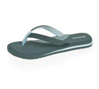 Isotoner Chanclas mujer confort y varilla colorida, Pato verde, 38 EU