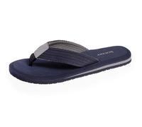 Isotoner - Chanclas para hombre, caña ancha y suela bicolor, azul marino, 42 EU