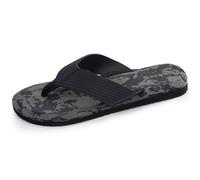 Isotoner Chanclas para hombre muy cómodas, varillas anch, Camo marino, 45 EU