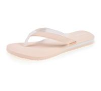 Isotoner Chanclas para mujer cómodas, parte superior esponj, beige, 38 EU