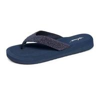 Isotoner Chanclas para mujer, cómodas, suaves, color marrón, Azul marino con purpurina, 38 EU