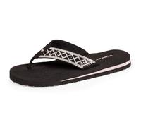 Isotoner Chanclas para mujer, parte superior esponjosa, Negro , 40 EU