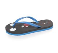 Isotoner - Chanclas para niño y niño, cómodas, estampadas, EU, gris, 28/29 EU