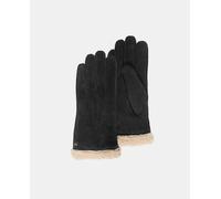 Isotoner Guantes de ante en negro. Negro 7