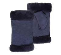 Isotoner Guantes de mujer cálidos, forrados de piel sintética, talla única, TU, vaquero, Talla única