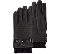 Isotoner - Guantes para hombre con tatciles, cálidos, forrados en imitación de micropiel, gris, Large/X-Large