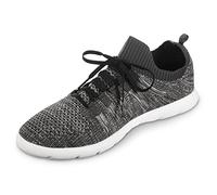 Isotoner Lace Up Indoor/Outdoor Sneaker Slipper, Pantuflas Hombre, Carbón Oscuro, 47 EU