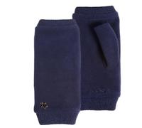 Isotoner - Mitones resistentes al agua para mujer, forro polar reciclado, sin forro, azul marino, Talla única