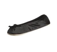 Isotoner Mujeres Pantuflas, Black, Talla 8
