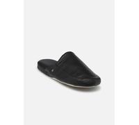 Isotoner - Zapatillas de piel para hombre, ultra cómodas y ligeras, Negro , 46 EU