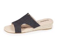 Isotoner Mules - Claquetas para mujer, confort compensado, EU, Negro , 40 EU