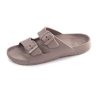 Isotoner Mules - Claquetas para mujer, muy cómodas, fáciles de poner, marrón, 37 EU