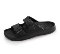 Isotoner Mules - Claquetas para mujer, muy cómodas, fáciles de poner, Negro , 40 EU