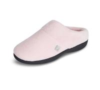 isotoner Pantuflas clásicas con capucha para mujer con espuma viscoelástica, Peonía, 9.5-10
