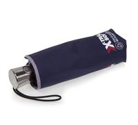 Isotoner Paragua mujer plegable con un tejido y mango 100% reciclados - apertura y cierre automático -x-tra resistente garantía de por vida - ultra repelente al agua