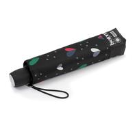 Isotoner Paraguas bajo precio, sólido y ultra repelente al agua, Corazón brillante, ST