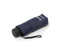 Isotoner - Paraguas mini compacto con apertura manual impermeable, azul marino, ST