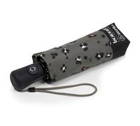 Isotoner Paraguas sólido, ultra impermeable, amplia cobertura 98 cm, apertura/cierre automático, Leopardo Caqui, ST