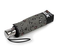 Isotoner Paraguas x-tra sólido anti-vuelco, impermeable, apertura/cierre automático, Leopardo Caqui, ST