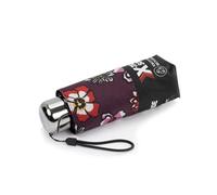 Isotoner Paraguas x-tra sólido, mini, Pensamientos de flores, ST