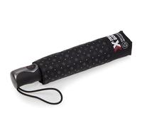 Isotoner - Paraguas para hombre x-tra sólido, con garantía de por vida, ultra impermeable, apertura/cierre automático, lazo de línea