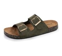 Isotoner - Sandalias de mujer con doble brida ultra cómodas, caqui, 39 EU