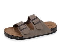 Isotoner - Sandalias para hombre con doble brida, suela interior parche talón ultra cómodas, EU, marrón, 46 EU