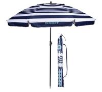 Isotoner Sombrillas adulto mixto playa anti viento plegable con protección uv56, ø 180 cm, muy ligera 1,38 kg, incluye bolsa para transportarla