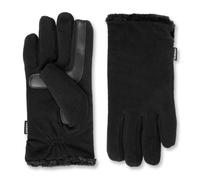 Isotoner Stretch Fleece Gloves with Microluxe Lining and Smart Touch Technology Guantes para el frío, Black-Smartdri, Talla única Mujeres