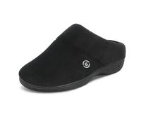 isotoner Sudadera clásica con capucha para mujer, espuma viscoelástica, antideslizante, lavable a máquina, Negro -, 38.5/39 EU