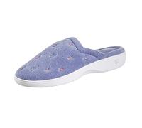 Isotoner Terry Slip on Clog Slipper with Memory Foam for Indoor/Outdoor Comfort, Pantuflas Mujer, bígaro, 37 EU
