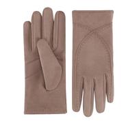 Isotoner Water Repellent Touchscreen Microsuede Shortie Gloves Guantes, marrón Claro, S-M para Mujer