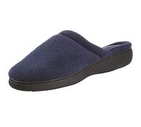 Isotoner Women's Classic Terry Clog Slippers Slip, Navy, Medium / 7.5-8 M US