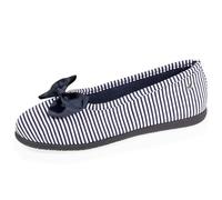 Isotoner Zapatillas de casa Bailarinas mujer, pantuflas jersey algodón orgánico