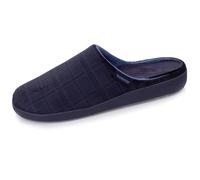 Isotoner Zapatillas de casa Chinelas hombre, pantuflas mulas cómodas y suaves en terciopelo con una plantilla extraíble