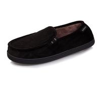 Isotoner Zapatillas de casa Mocasines hombre, pantuflas cómodas en terciopelo