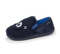 Isotoner - Zapatillas de deporte para mocasines de niño en sherpa, suela antideslizante