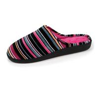 Isotoner - Zapatillas de deporte para mujer, suela ergonómica confort, terciopelo, EU, rayas, 36 EU