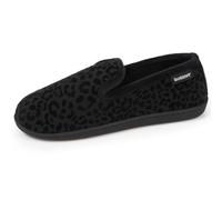 Isotoner - Zapatillas deportivas para mujer, suela ergonómica, cómoda, cálidas, Negro , 39 EU