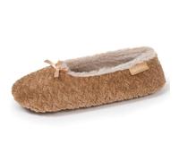 Isotoner - Zapatillas extra ligeras zapatillas bailarinas para mujer, micro esponja, suela antideslizante 41/42