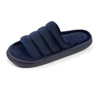 Isotoner Zapatillas Mulas abiertas suela bloup confort, azul marino, 42 EU