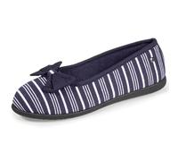Isotoner Zapatillas zapatillas bailarinas para mujer ultra cómodas, Rayas marineras, 37 EU