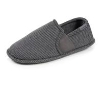 Isotoner Zapatillas Zapatillas Charentaises Hombre, EU, Rayas Gris, 43 EU