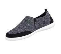 isotoner Zenz Active Slip-On - Zapatillas para Hombre, sin Cordones, Zapatillas Informales ultrasuaves con sujeción Flexible y Malla Transpirable, Negro -, 44.5 EU
