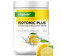 Isotonic Plus Drink - 1050g Bebida isotónica en polvo - con carbohidratos, electrolitos, vitaminas y maca - fórmula de hidratación y recuperación - vegana (Lemon)