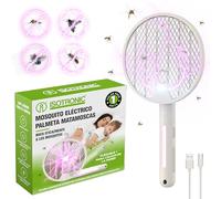 ISOTRONIC Matamoscas Eléctrico UV - Trampa Plegable para Mosquitos y Polillas - Montaje en Pared y Portátil - Insecticida para Uso Interior y Exterior - Pack de 1 Unidad