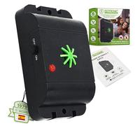 ISOTRONIC Móvil con Ahuyentador Perros y Gatos por ultrasonido para Granero, Jardín, Auto y Garaje, Especialmente Alta frecuencia de Cambio de Tonos, contra Costumbre Efecto