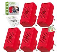 ISOTRONIC Repelente ultrasónico para Ratones y Ratas - Repelente de plagas para áticos, sótanos y garajes - Disuasivo para Ratones sin Veneno ni trampas - Alcance Efectivo de 30 m² (5 Unidades)